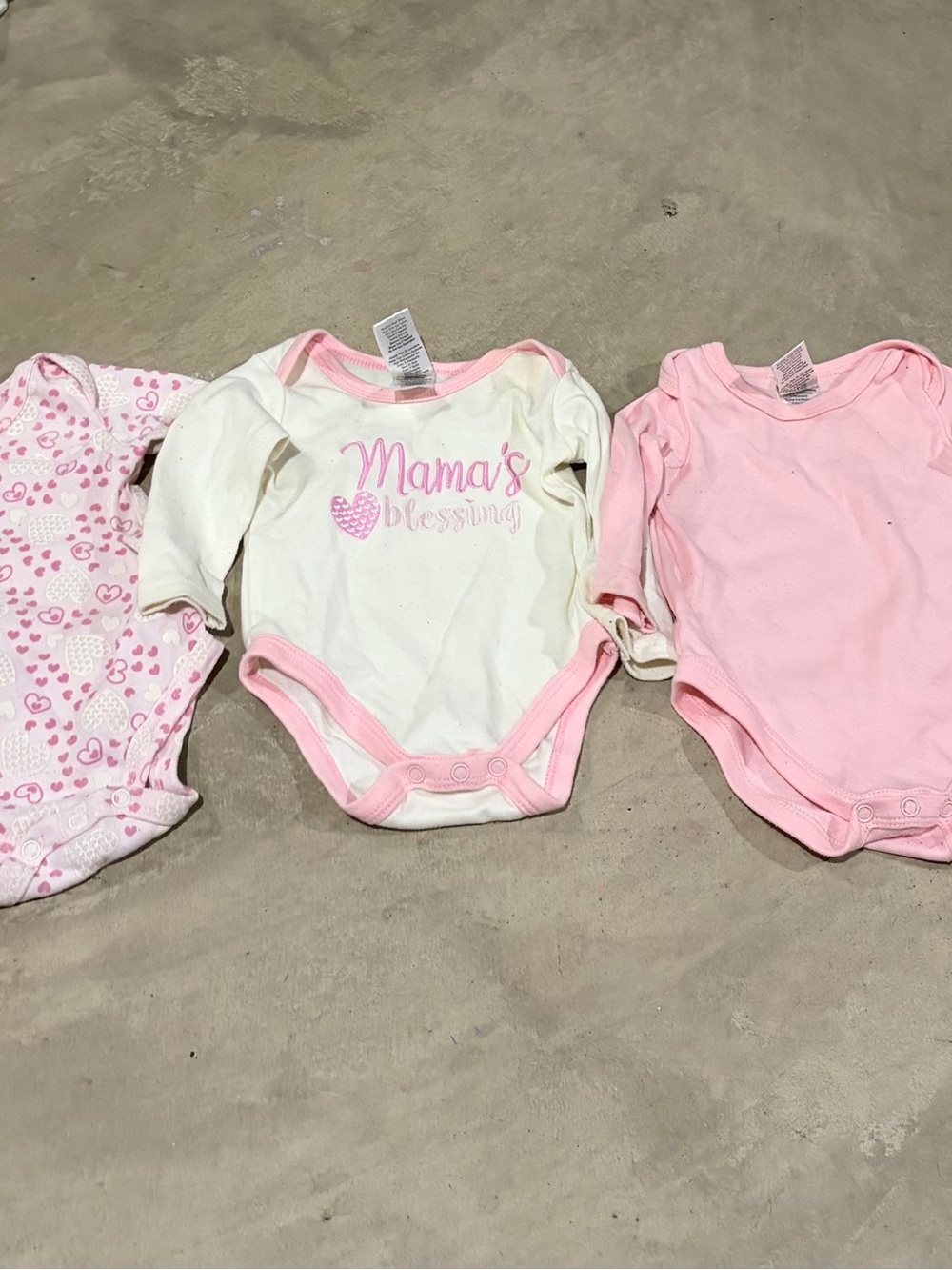 3-pack long sleeve bodysuits